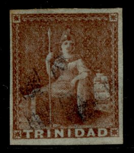 TRINIDAD QV SG7, (1d) brownish-red, FINE USED. Cat £70.