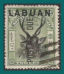 Labuan 1901 Postage Due, Sambar Stag, cancelled  #J1,SGD1