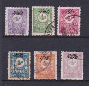 Turkey 1901 Sc p43-48 set of 6 FU