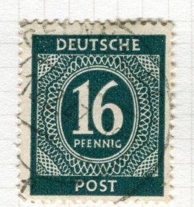 GERMANY BERLIN British/US Zone 1946 numeral issue used hinged 16pf. value