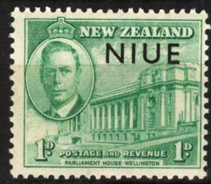 Niue 1946 Overprint on New Zealand Architecture MNH**