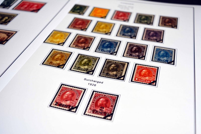 COLOR PRINTED CANADA 1851-2010 STAMP ALBUM PAGES (376 illustrated pages)