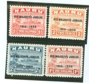 Nauru #31-34 Mint (NH) Single (Complete Set)