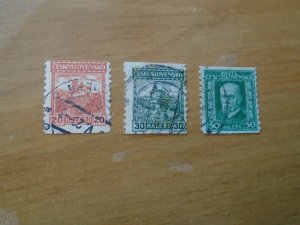 Czechoslovakia  #  123-25  used