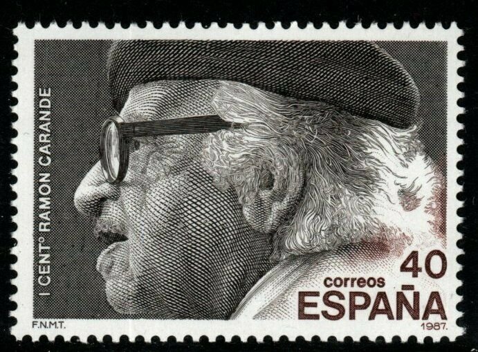 SPAIN SG2922 1987 RAMON CARANDE MNH 