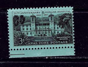 Canal Zone 148 MNH 1957 Anniv of Gorgas Hospital