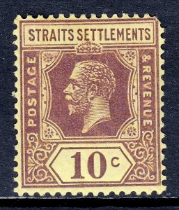 Straits Settlements - Scott #191 - MH - Rnd. cnr. UR, pencil/rev. - SCV $3.25