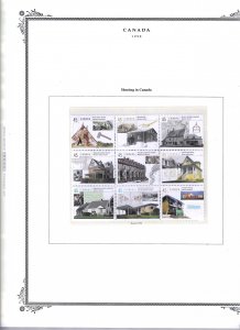 CANADA COLLECTION 1953-1999 SCOTT PAGES-CLEAR MOUNTS- MINT NH SCOTT BINDER/COVER