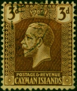 Cayman Islands 1921 3d Purple-Orange Buff SG60 Fine Used