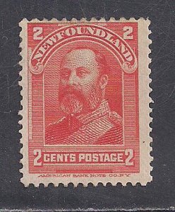 NEWFOUNDLAND  SC# 82  F/MOG