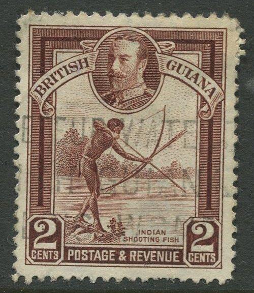 STAMP STATION PERTH British Guiana #211 - KGV Definitive Issue Used CV$2.00