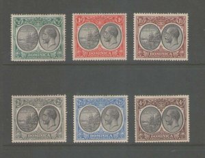 Dominica 1923 Sc 65,7,9,70,2,5 MH