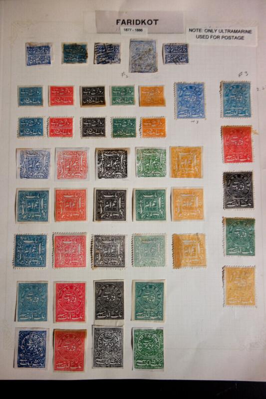 India States Faridkot Rare Stamp Collection mostly mint 1800's