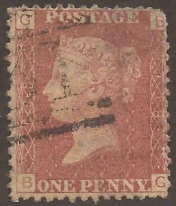 Great  Britain  # 33   used   Plate # 198