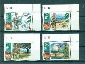Tuvalu - Sc# 704-7. 1995 50th Ann. End of  WWII . MNH $7.75.