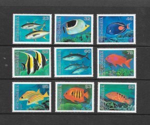 FISH - MICRONESIA #213-226 MNH