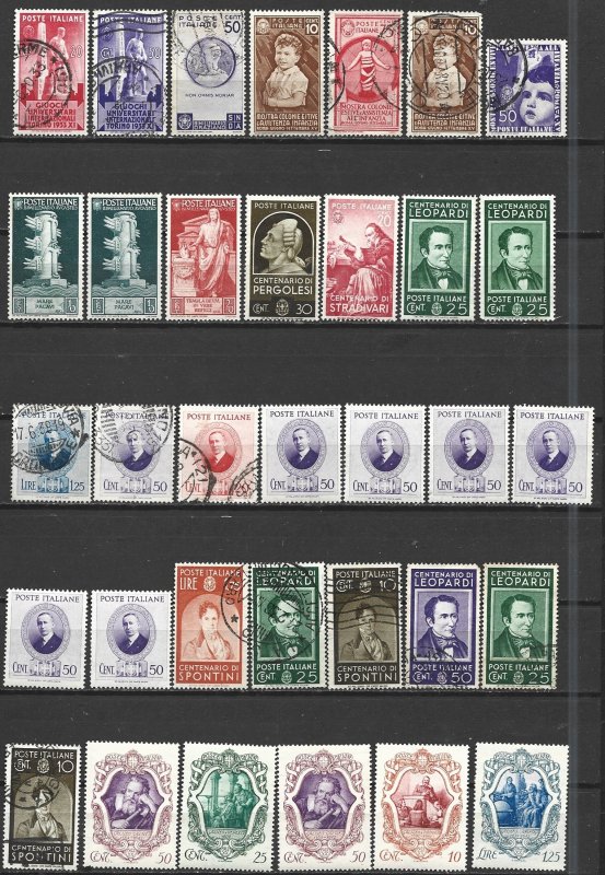 COLLECTION LOT 7391 ITALY 34 STAMPS 1933+ CLEARANCE