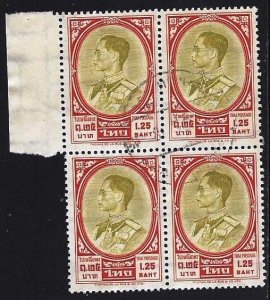 THAILAND - #355A - USED BLOCK OF 4 -1965 - THAI007DTS13