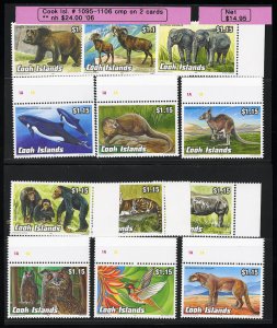 Cook Islands Stamps # 1095-1106 MNH VF Animals Scott Value $24.00