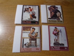 St Vincent  #  3234-37  MNH  Norman Rockwell