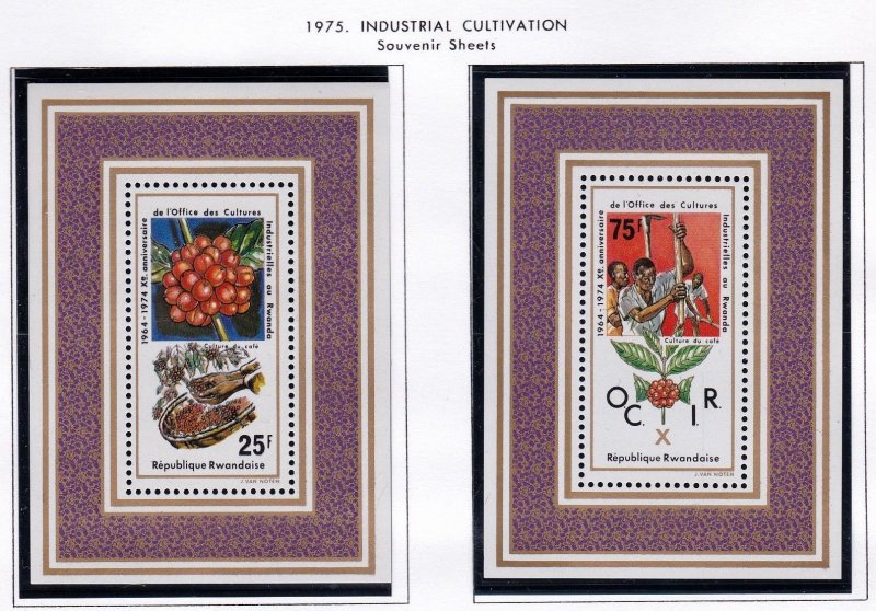 Rwanda          640 & 641       MNH          Souvenir Sheet    CV $5.25