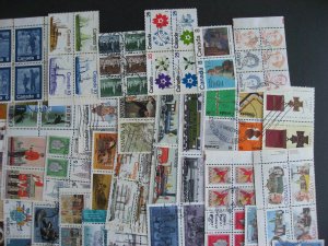 Canada double size 60 all different used complete se tenant pairs, blocks,strips 