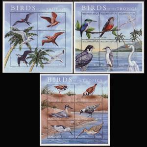 MALDIVES 2000 - Scott# 2473-5 Sheets-Birds NH