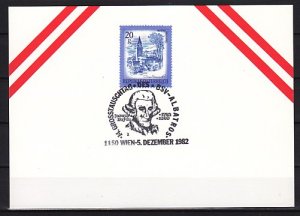 Austria, 05/DEC/82 issue. Composer J. Haydn cancel on a Card. ^