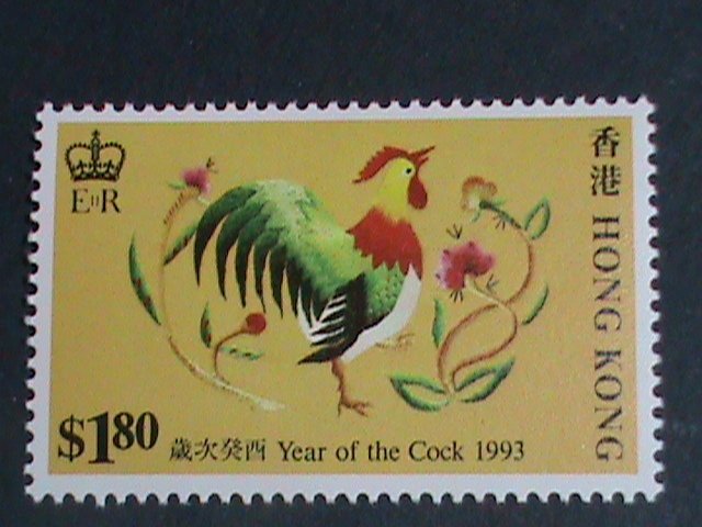 ​HONG KONG- STAMP-1993-SC#665-8 YEAR OF THE LOVELY ROOSTER MNH SET VERY FINE