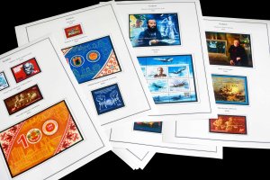 COLOR PRINTED RUSSIA 2017-2020 STAMP ALBUM PAGES (89 illustrated pages)