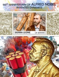 Sierra Leone - 2017 Alfred Nobel - Stamp Souvenir Sheet - SRL17703b