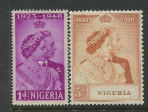 Nigeria -Scott 73-74 - Silver Wedding Issue -1948 -MNH-Set of 2 Stamps