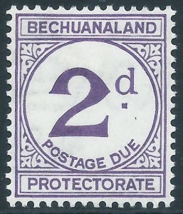 Bechuanaland Protectorate, Sc #J6, 2d MH