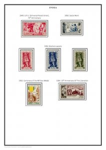 French India 1892-1954 PDF (DIGITAL) STAMP ALBUM PAGES