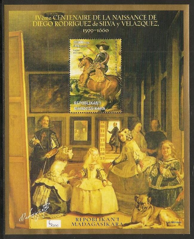Madagascar Unlisted 1999 Paintings s.s. NH (014)