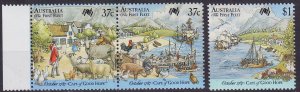 AUSTRALIEN AUSTRALIA [1987] MiNr 1059-61 ( **/mnh ) Schiffe Erste Flotte