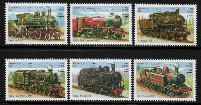 Afghanistan MNH Set - Trains - Locomotives - Railroads