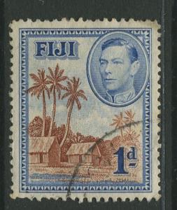 Fiji - Scott 118 - KGVI - Definitive - 1938 - Used - Single 1d Stamp