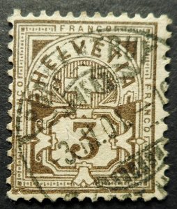 Switzerland, Scott 70, Used