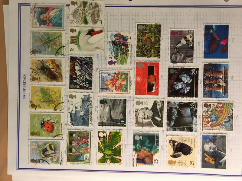 Collection of Great Britain stamps