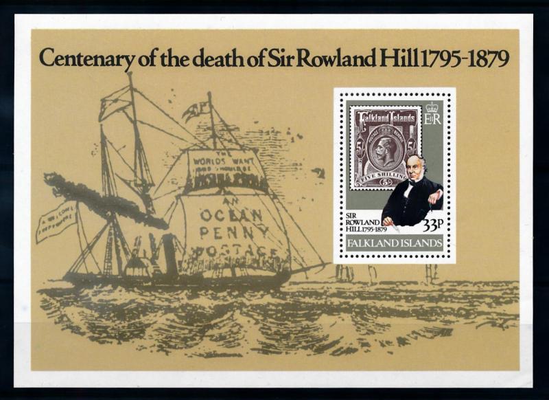 [71916] Falkland Islands 1979 Rowland Hill Stamp on Stamp Souvenir Sheet MNH