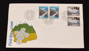 D)1977, NORWAY, FIRST DAY COVER, ISSUE, EUROPA ISSUE, LANDSCAPES, ,