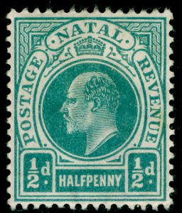 SOUTH AFRICA - Natal SG127, ½d blue-green, M MINT. WMK CA