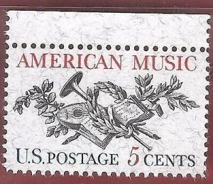 1964 American Music Single 5c Postage Stamp, Sc# 1252, MNH, OG