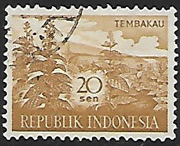 Indonesia # 497 - Tobacco - used -{GR46}