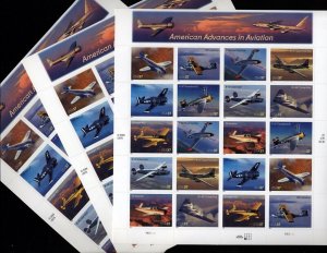 US Scott 3916-25 American Advances in Aviation THREE Mint panes of 20 WHOLESALE