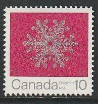 1971 Canada - Sc 556 - MNH VF - 1 single - Christmas - Snowflakes