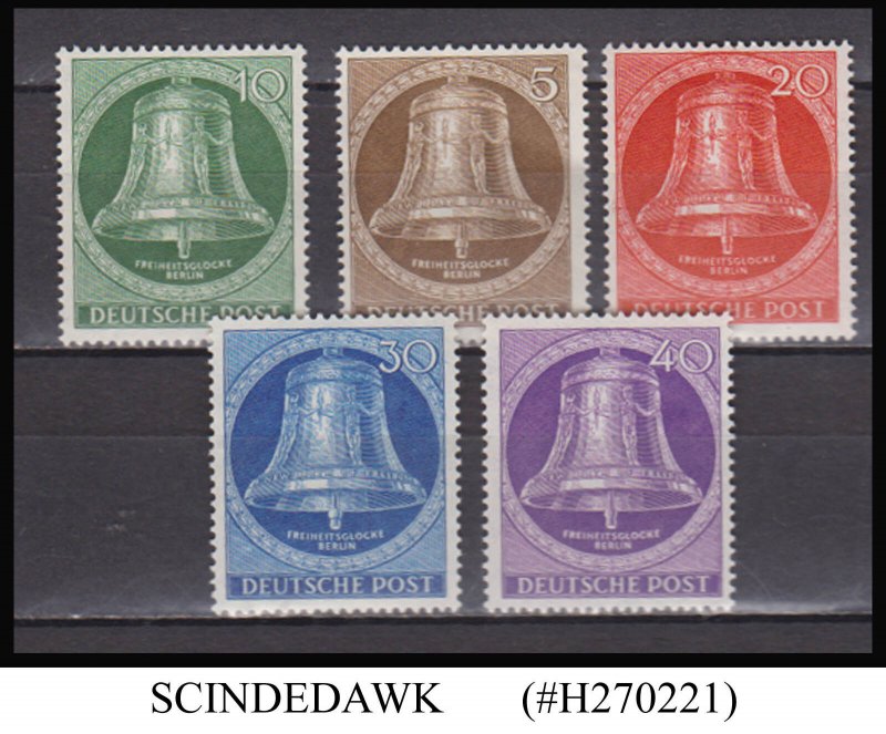 GERMANY BERLIN - 1953 SCOTT#9N94-9N98 - 5V - MINT NH