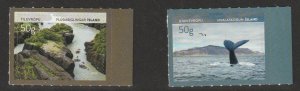 Iceland 2020 White-water Rafting, Whale Watching ; Scott Nos. 1516-1517 MNH