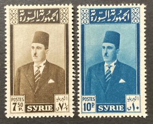 Syria 1946 #319-20, Shukri El Kouatly, MNH.